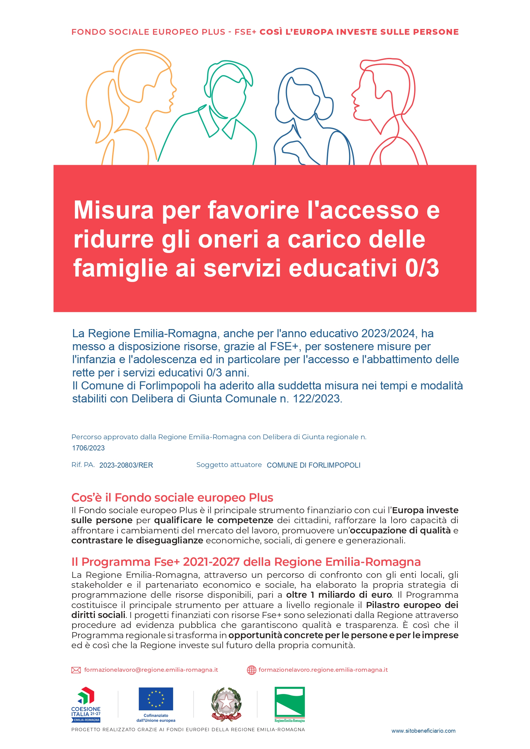 Misura per favorire l accesso e ridurre gli oneri a carico delle famiglie ai servizi educativi 0/3 foto 